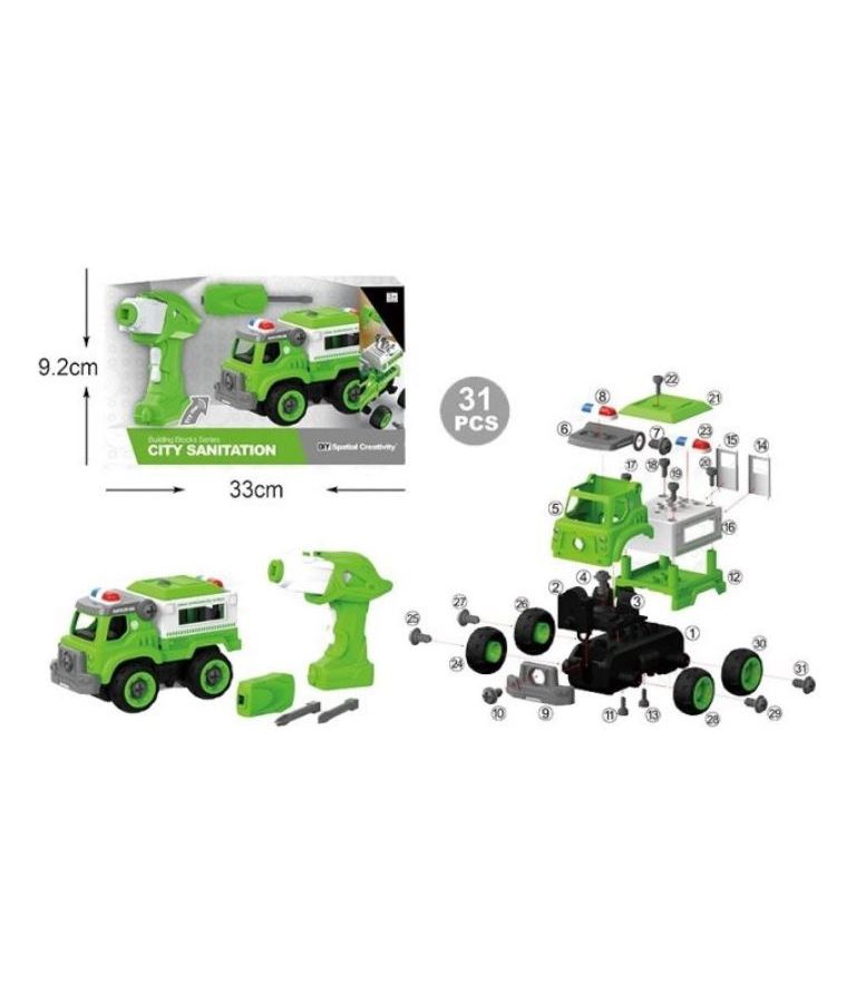 Конструктор Мусоровоз на РУ (звук) LM8043-YZ-1
Конструктор Мусоровоз на РУ (звук) LM8043-YZ-1