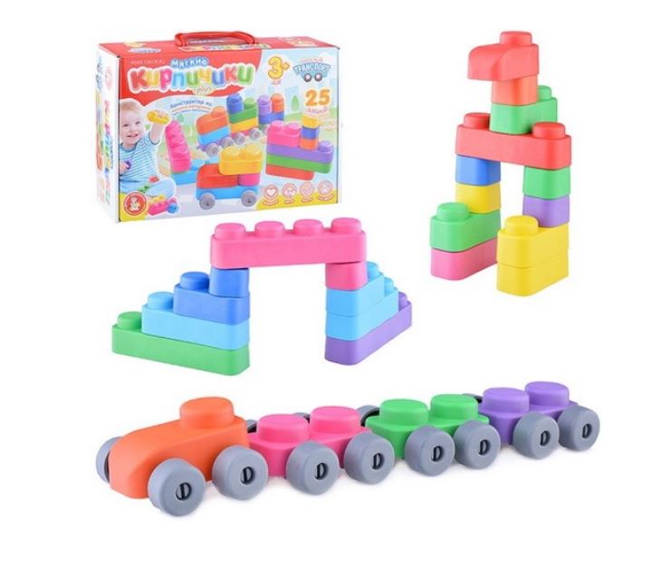 Конструктор "Мягкие кирпичики plus.Веселый транспорт" 04034
Конструктор "Мягкие кирпичики plus.Веселый транспорт" 04034