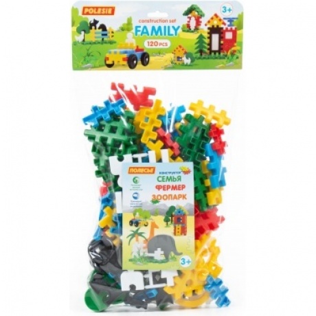 Конструктор "Семья" (120 элем.в мешке)
Конструктор "Семья" (120 элем.в мешке)