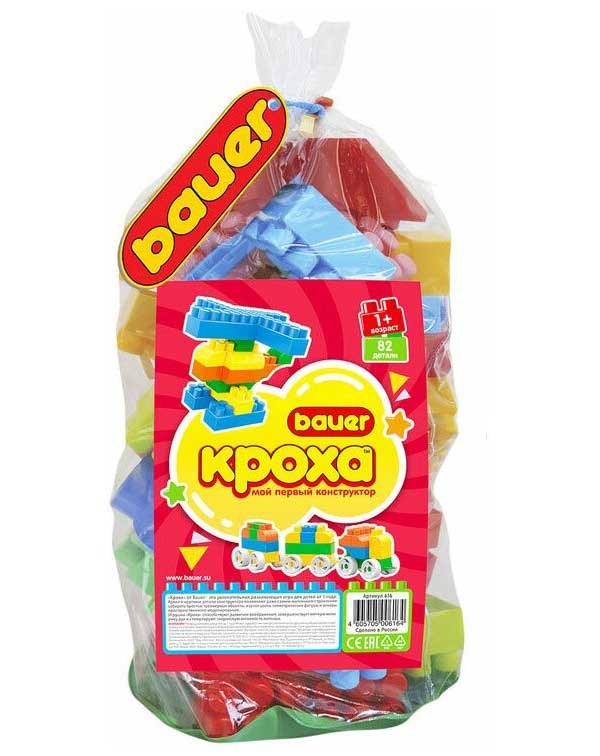 Конструктор "Кроха" №3 82 дет Bauer 832
Конструктор "Кроха" №3 82 дет Bauer 832