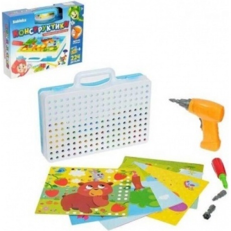 Конструктор винтовой Zabiaka "Конструктики" 224 детали, с шуруповертом арт.4348344
Конструктор винтовой Zabiaka "Конструктики" 224 детали, с шуруповертом арт.4348344