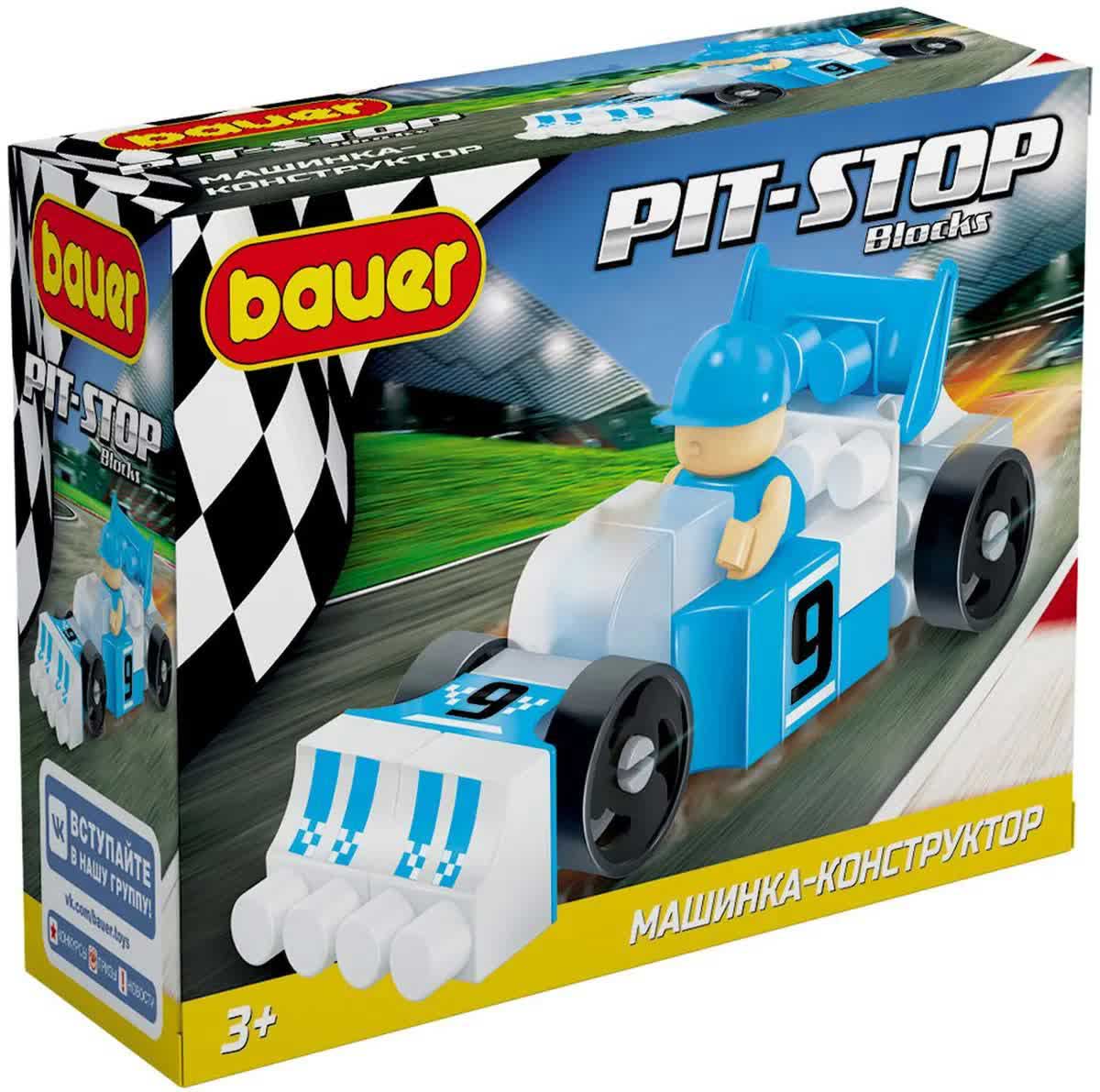 Гоночная машинка-конструктор Bauer "Pit Stop" 32 детали
Гоночная машинка-конструктор Bauer "Pit Stop" 32 детали