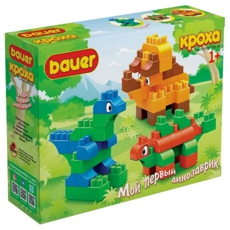 Конструктор Bauer набор из 3-х динозавров 63 детали
Конструктор Bauer набор из 3-х динозавров 63 детали