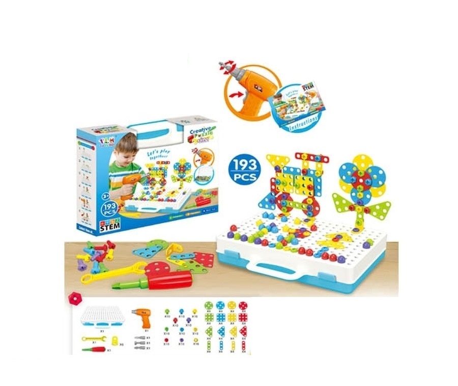 Конструктор Shantou 4 в1 с инструментами для сборки и полем 193 дет. в/к 31*6,3*24,5 см.
Конструктор Shantou 4 в1 с инструментами для сборки и полем 193 дет. в/к 31*6,3*24,5 см.