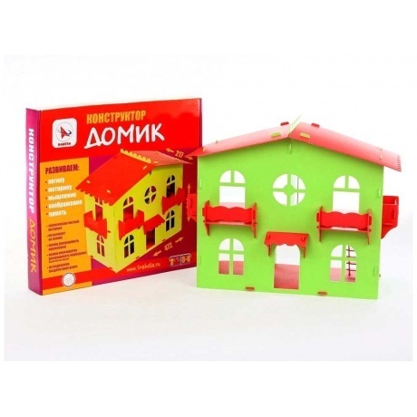 Конструктор Ракета "Домик №1" салатово-красный арт.Р3108
Конструктор Ракета "Домик №1" салатово-красный арт.Р3108