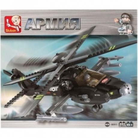Конструктор "Боевой вертолет" (293 детали) в коробке
Конструктор "Боевой вертолет" (293 детали) в коробке