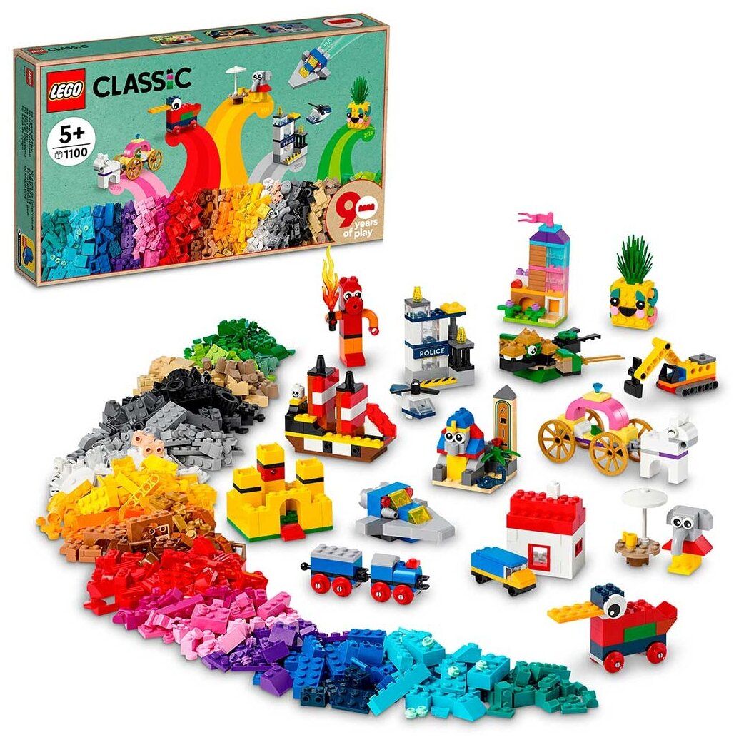 Конструктор LEGO Classic "90 лет игры" 11021
Конструктор LEGO Classic "90 лет игры" 11021