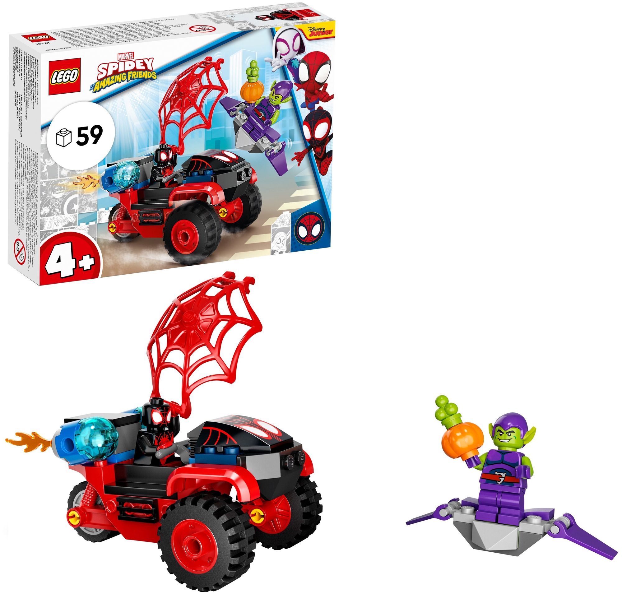 Конструктор LEGO Disney "Майлз Моралес: техно-трайк Человека-Паука" 10781
Конструктор LEGO Disney "Майлз Моралес: техно-трайк Человека-Паука" 10781