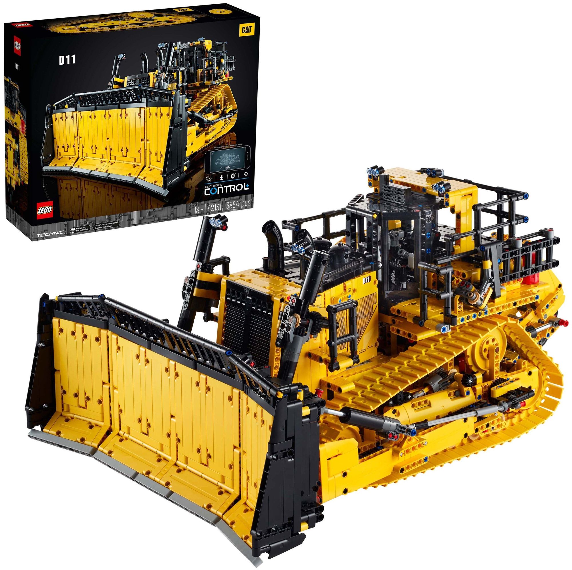 Конструктор LEGO Technic "Бульдозер Cat® D11 на пульте управления" 42131
Конструктор LEGO Technic "Бульдозер Cat® D11 на пульте управления" 42131