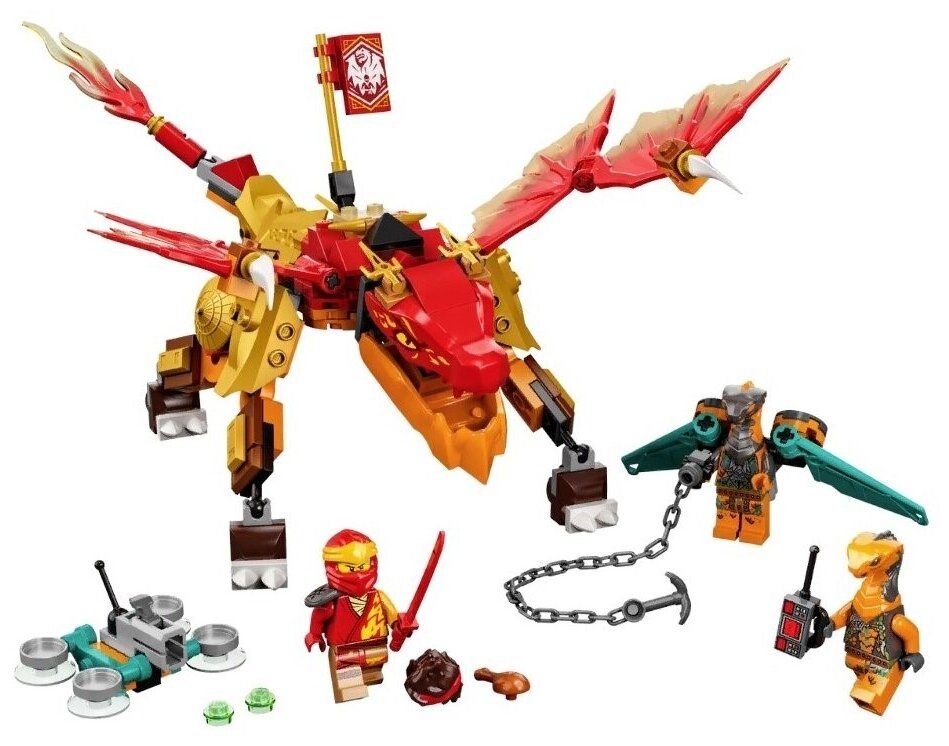 Конструктор Lego Ninjago Kais Fire Dragon EVO пластик (71762)
Конструктор Lego Ninjago Kais Fire Dragon EVO пластик (71762)