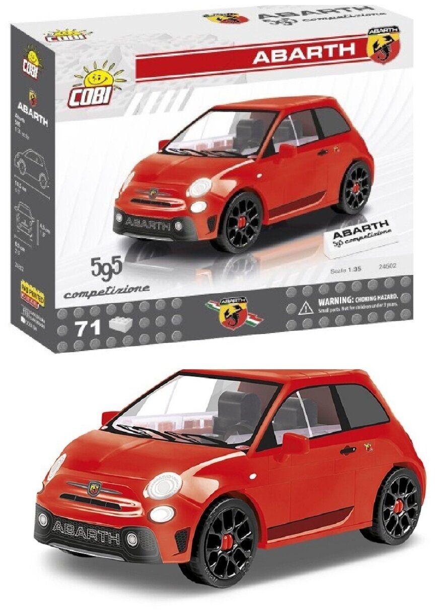 Конструктор Cobi арт.24502 Автомобиль Abarth 595 Competizione 71 дет
Конструктор Cobi арт.24502 Автомобиль Abarth 595 Competizione 71 дет