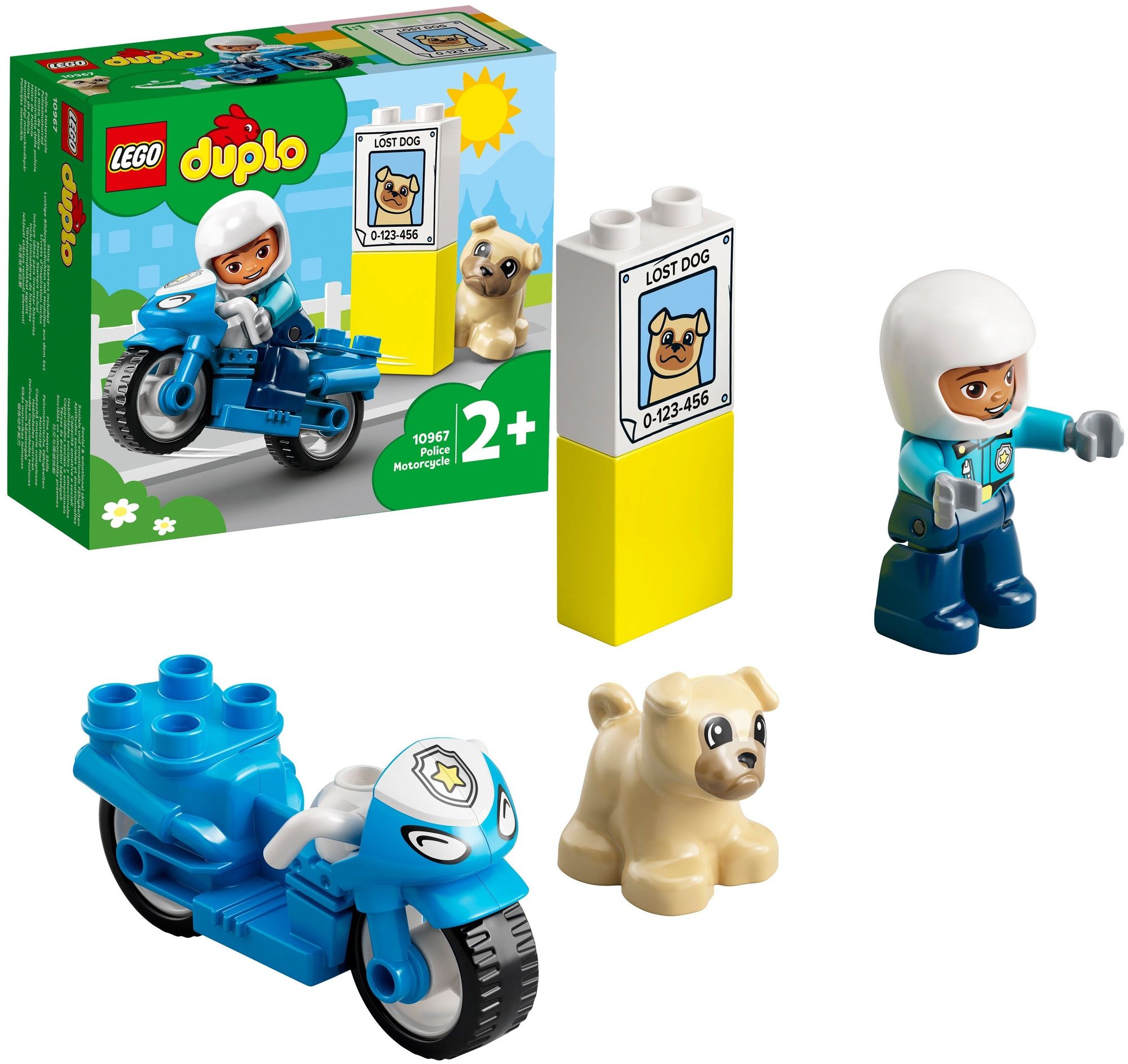 Конструктор LEGO 10967 Duplo Police Motorcycle (Полицейский мотоцикл)
Конструктор LEGO 10967 Duplo Police Motorcycle (Полицейский мотоцикл)