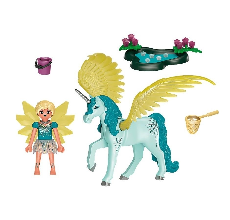 Playmobil 70809 Crystal Fairy with Unicorn (Хрустальная фея с единорогом)
Playmobil 70809 Crystal Fairy with Unicorn (Хрустальная фея с единорогом)