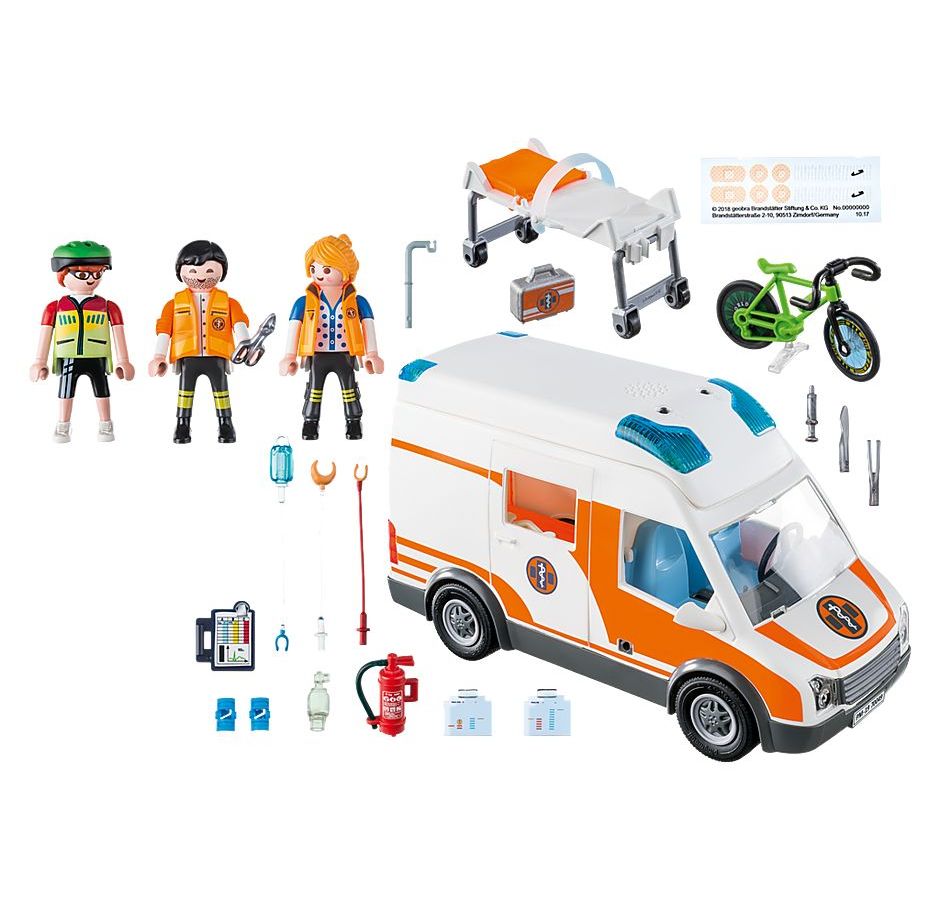 Playmobil 70049 Ambulance with Flashing Lights (Скорая помощь с мигалкой)
Playmobil 70049 Ambulance with Flashing Lights (Скорая помощь с мигалкой)