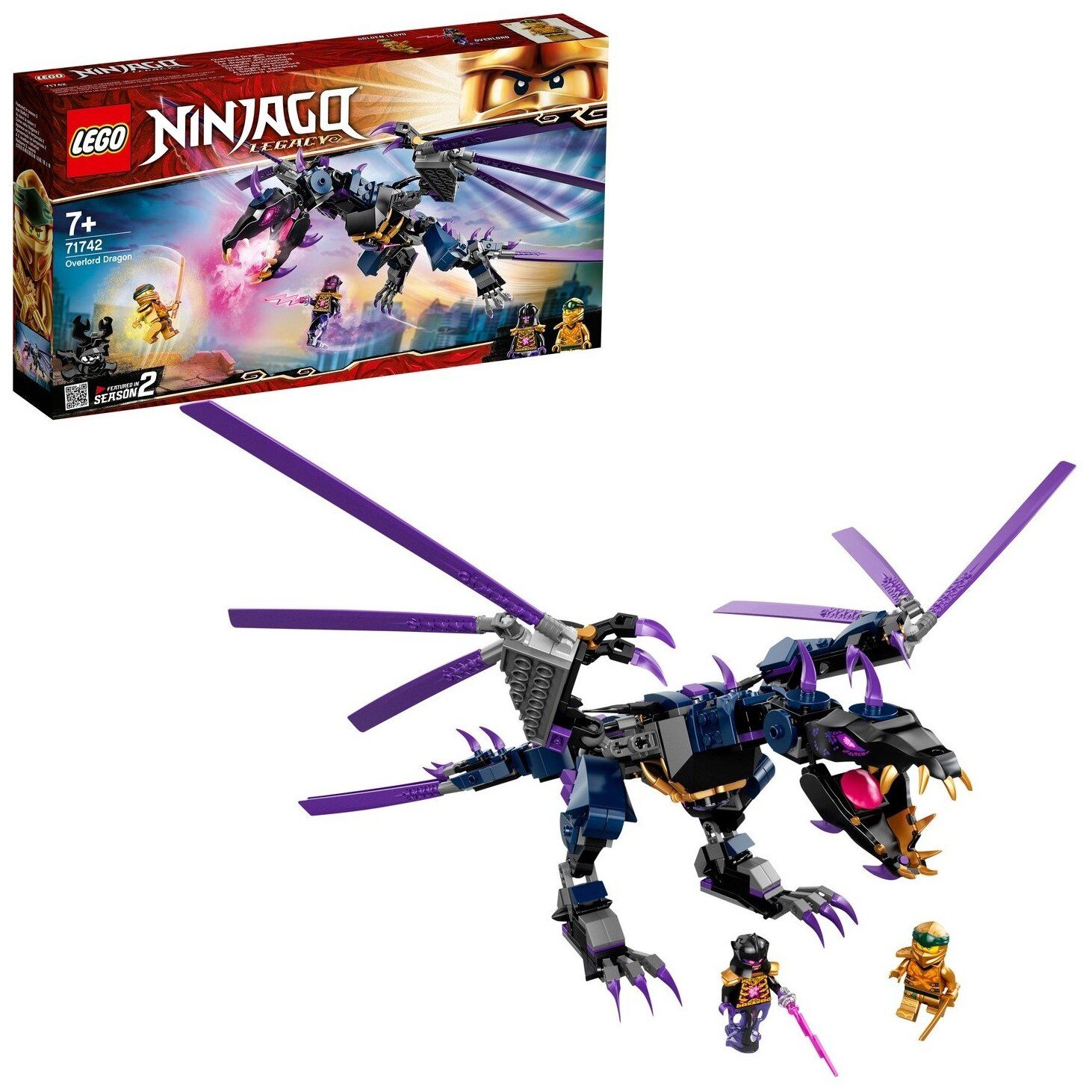 Конструктор Lego 71742 Overlord Dragon
Конструктор Lego 71742 Overlord Dragon