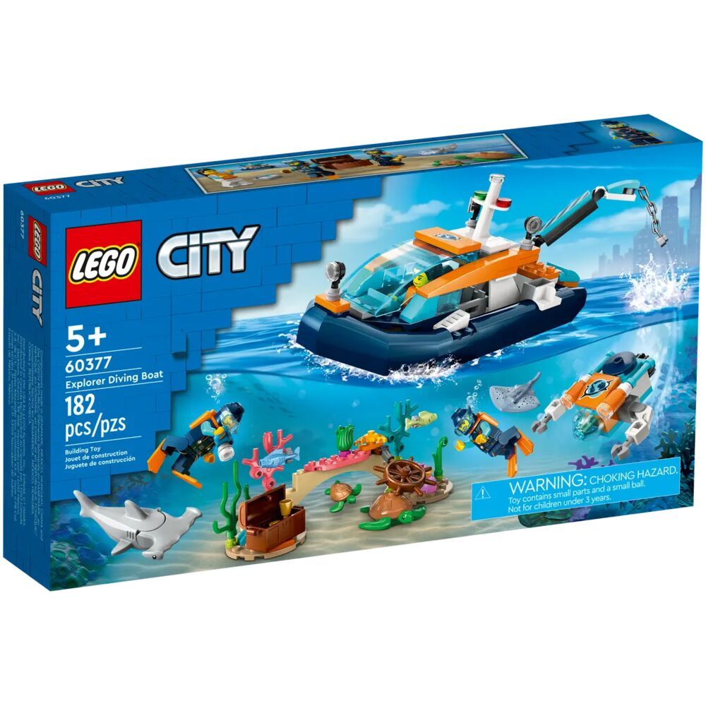 LEGO City Исследовательская водолазная лодка 60377
LEGO City Исследовательская водолазная лодка 60377