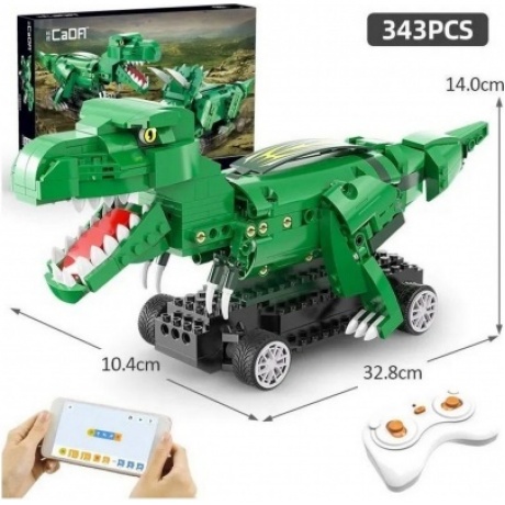 Конструктор "T-Rex" 343 детали на РУ в коробке подвижные элементы,управление пультом и смартфоном
Конструктор "T-Rex" 343 детали на РУ в коробке подвижные элементы,управление пультом и смартфоном
