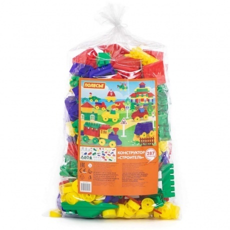 Конструктор "Строитель" 287 деталей (в пакете)
Конструктор "Строитель" 287 деталей (в пакете)