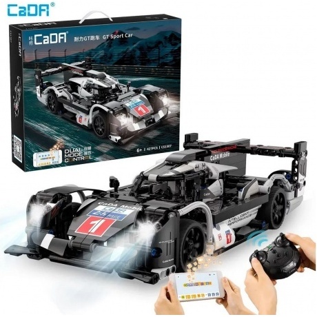 Конструктор GT Sport Car (427 деталей) на РУ (свет)в коробке управление пультом и смартфоном;размер авто 32х8,5см
Конструктор GT Sport Car (427 деталей) на РУ (свет)в коробке управление пультом и смартфоном;размер авто 32х8,5см