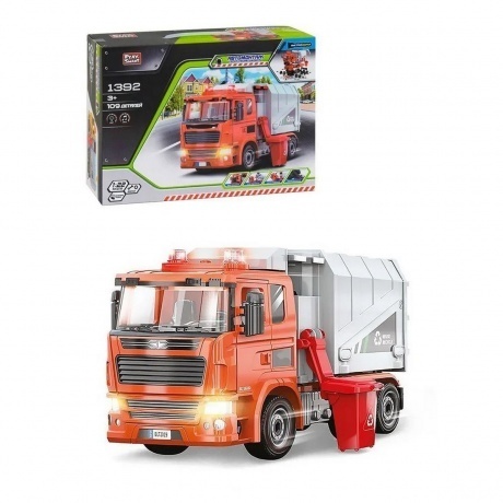 Конструктор "Мусоровоз" 109 деталей в коробке с отверткой свет маячков,звук авто,открываются двери,кузов,кабина
Конструктор "Мусоровоз" 109 деталей в коробке с отверткой свет маячков,звук авто,открываются двери,кузов,кабина