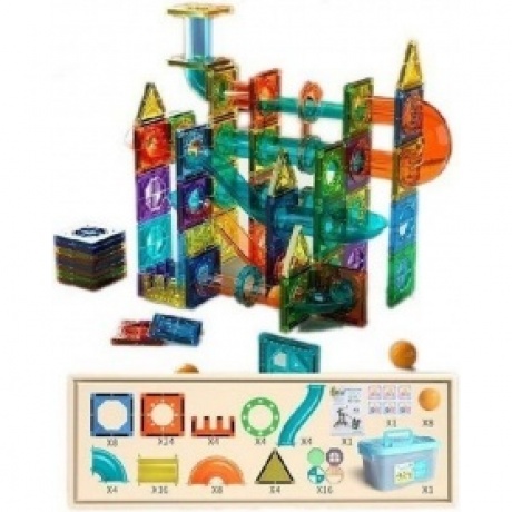 Конструктор магнитный 97 деталей,8 шариков,наклейки (в контейнере)
Конструктор магнитный 97 деталей,8 шариков,наклейки (в контейнере)