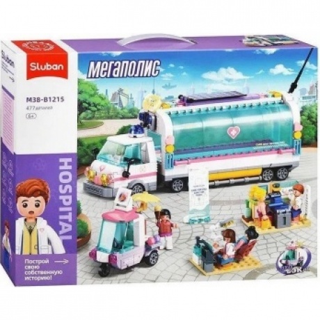 Конструктор "Санитарная машина" 477 деталей в коробке инерционная машина с мороженым
Конструктор "Санитарная машина" 477 деталей в коробке инерционная машина с мороженым