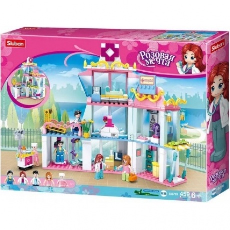 Конструктор "Розовая мечта.Поликлиника" 459 деталей в коробке
Конструктор "Розовая мечта.Поликлиника" 459 деталей в коробке