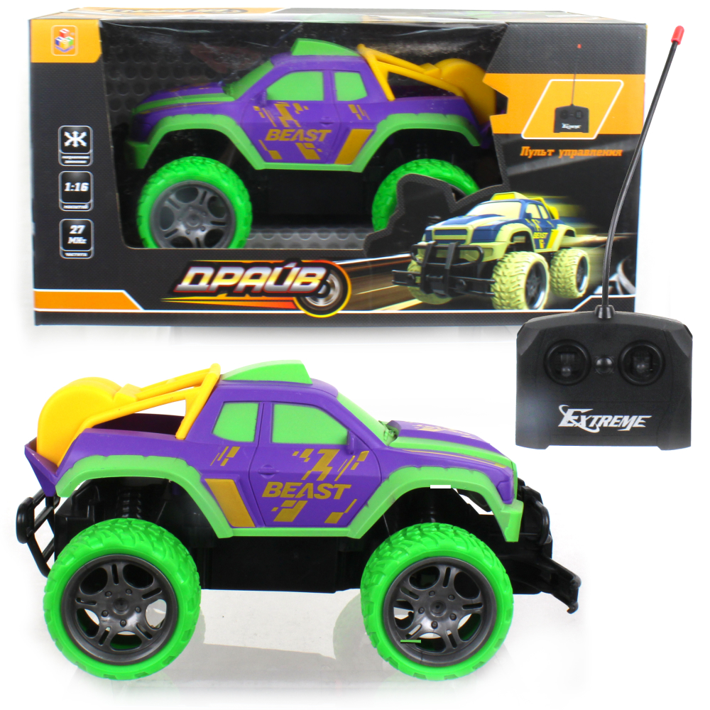 1toy Драйв Внедорожник на радиоуправлении, масштаб 1:18, 27 МГц, размер машинки 21 см, 4 канала: движение вперед/назад/влево/вправо, на батарейках, фи
1toy Драйв Внедорожник на радиоуправлении, масштаб 1:18, 27 МГц, размер машинки 21 см, 4 канала: движение вперед/назад/влево/вправо, на батарейках, фи