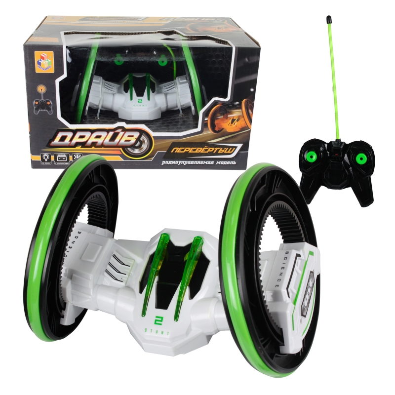 Машина-перевёртыш двухколёсная 1TOY Драйв "Трюковая" на р/у, Аккум. 4.8V, белый
Машина-перевёртыш двухколёсная 1TOY Драйв "Трюковая" на р/у, Аккум. 4.8V, белый
