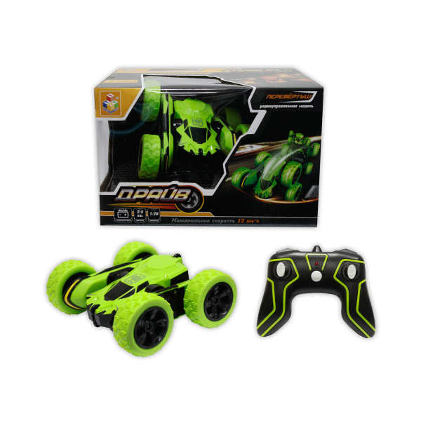 Машина-перевёртыш на р/у 1TOY Драйв, трюковая, Аккум. 4.8V, 12км/ч, зеленый
Машина-перевёртыш на р/у 1TOY Драйв, трюковая, Аккум. 4.8V, 12км/ч, зеленый