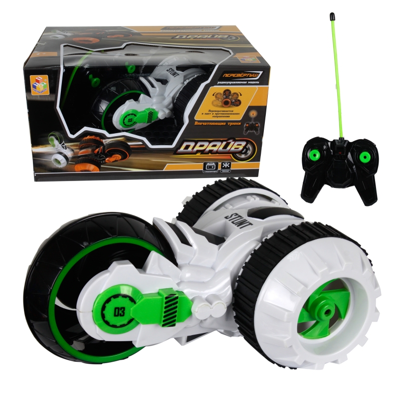 Машина-перевёртыш на р/у 1TOY Драйв, трюковая, Аккум. 4.8V, белый
Машина-перевёртыш на р/у 1TOY Драйв, трюковая, Аккум. 4.8V, белый