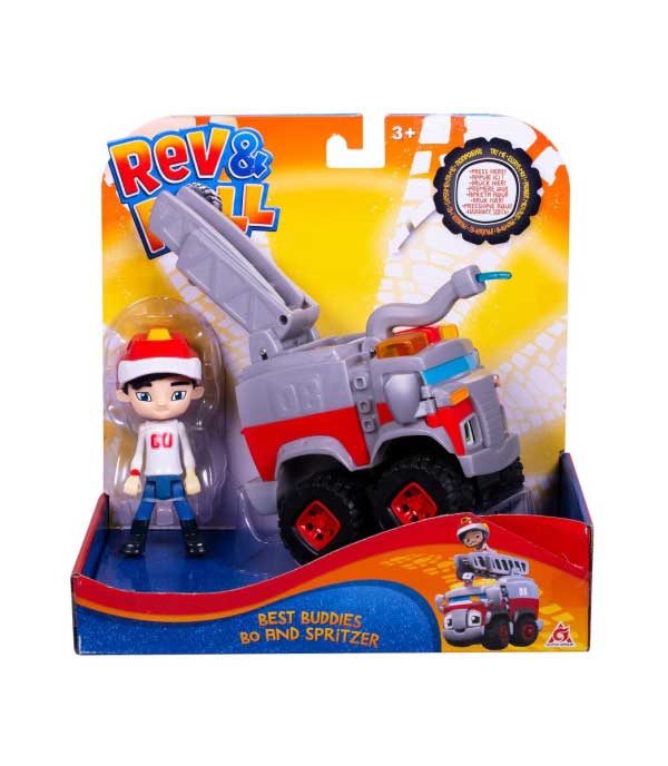 Игрушка Rev&Roll фигрука+машинка (пластик) - Бо и Сприцер
Игрушка Rev&Roll фигрука+машинка (пластик) - Бо и Сприцер