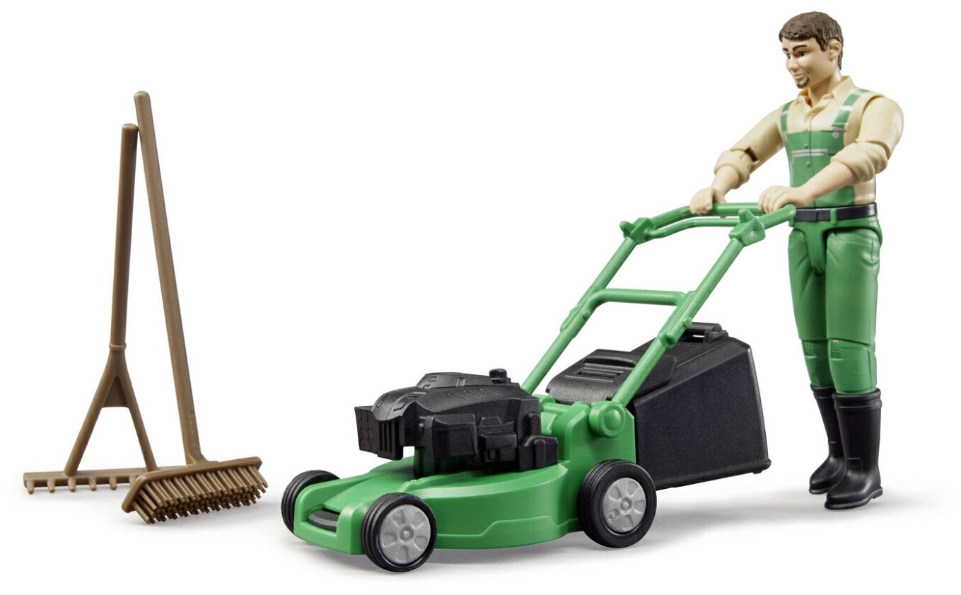 Фигурка газонокосильщика с аксессуарами 62-103 Bruder
Фигурка газонокосильщика с аксессуарами 62-103 Bruder