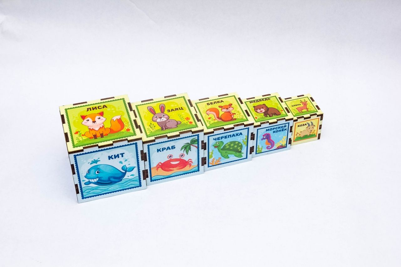 Кубики WOODLANDTOYS 098110 Животные
Кубики WOODLANDTOYS 098110 Животные