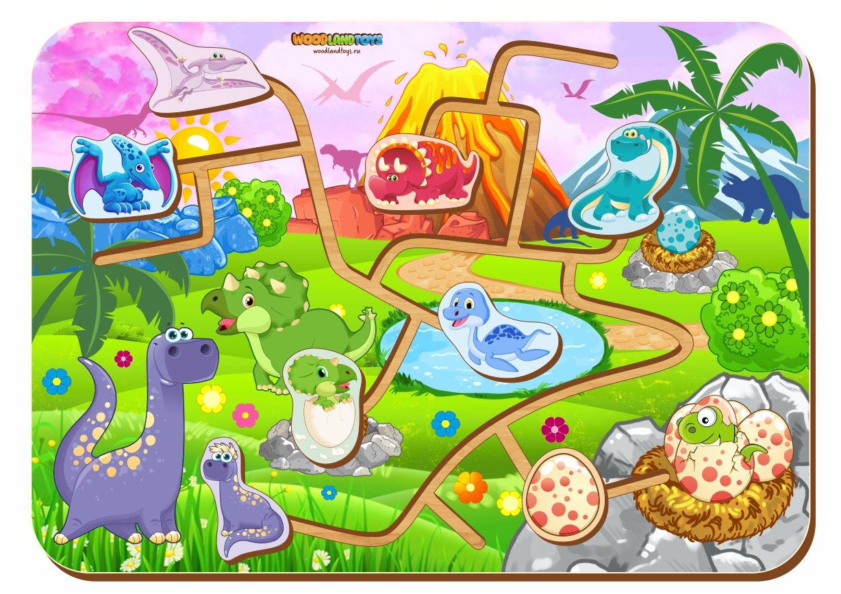 Лабиринт WOODLANDTOYS 114111 Динозавры
Лабиринт WOODLANDTOYS 114111 Динозавры