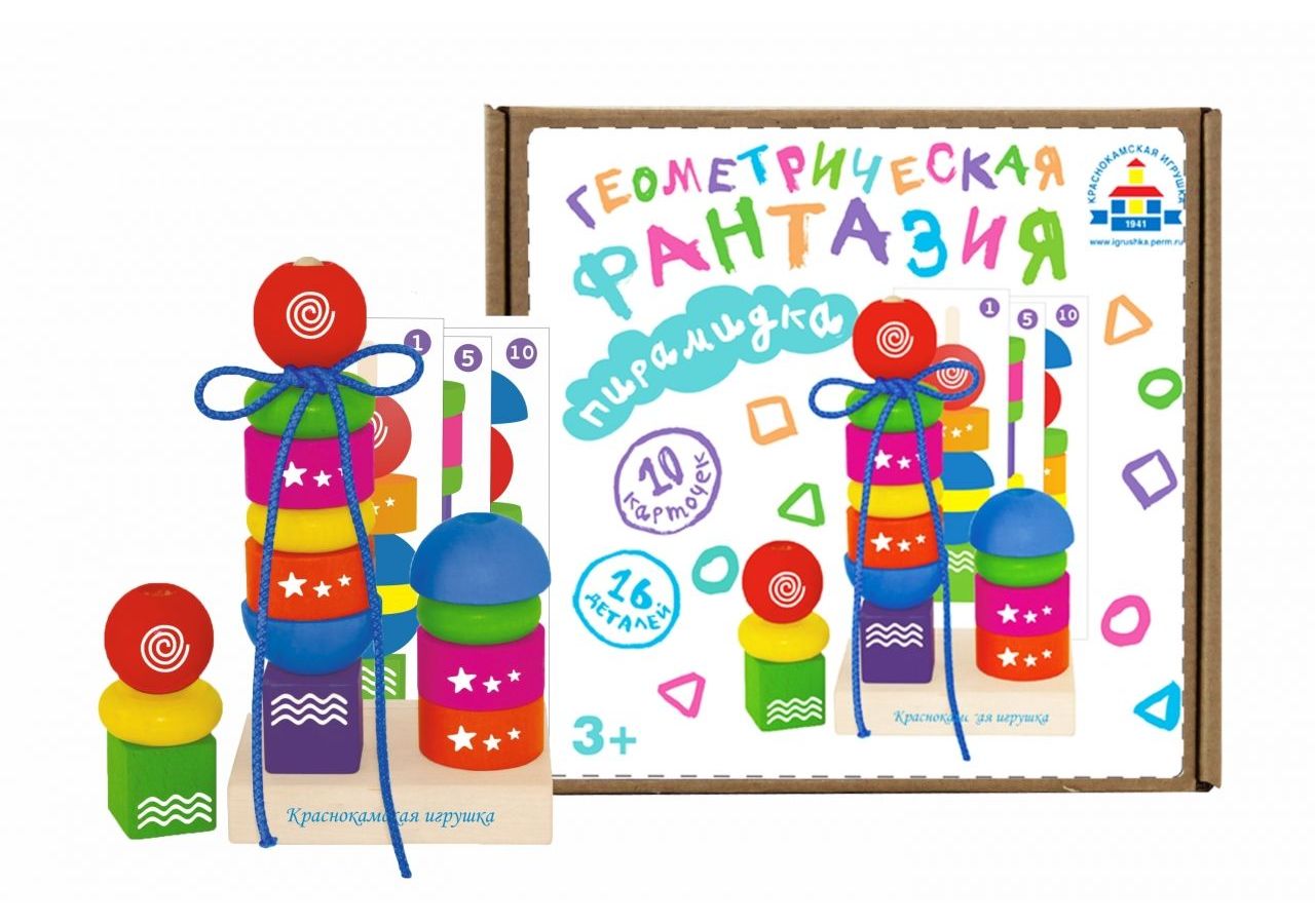 Пирамидка Краснокамская Игрушка ПИР-20 Геометрическая фантазия
Пирамидка Краснокамская Игрушка ПИР-20 Геометрическая фантазия