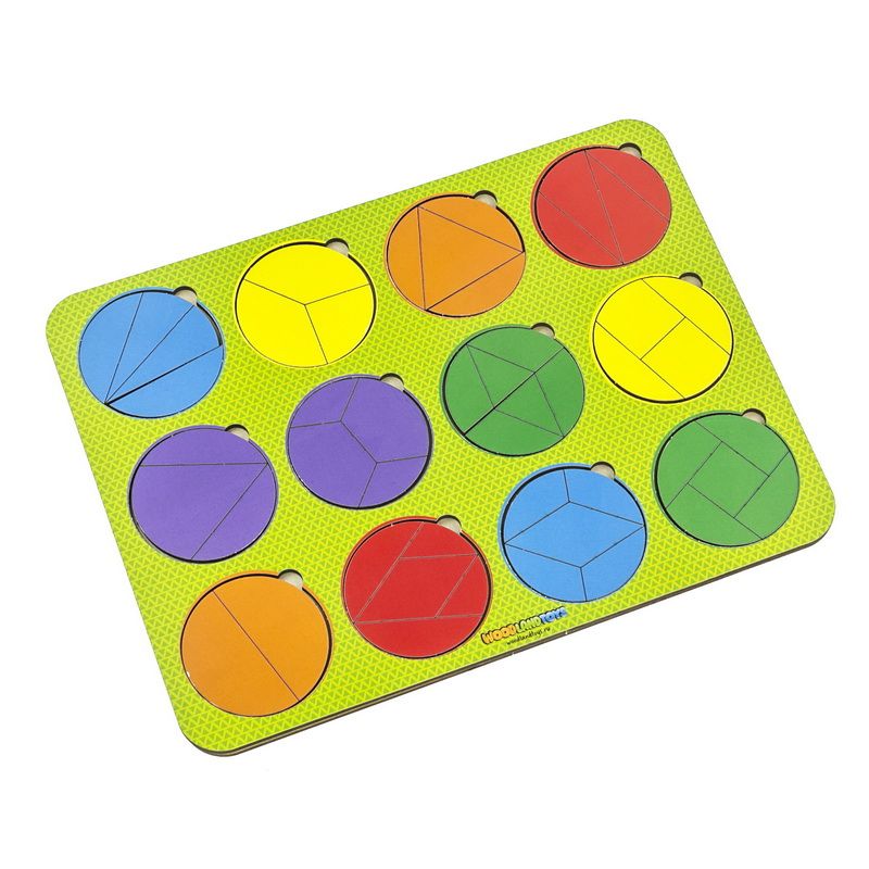 Рамка-вкладыш WOODLANDTOYS 061302 Дроби 12 кругов
Рамка-вкладыш WOODLANDTOYS 061302 Дроби 12 кругов