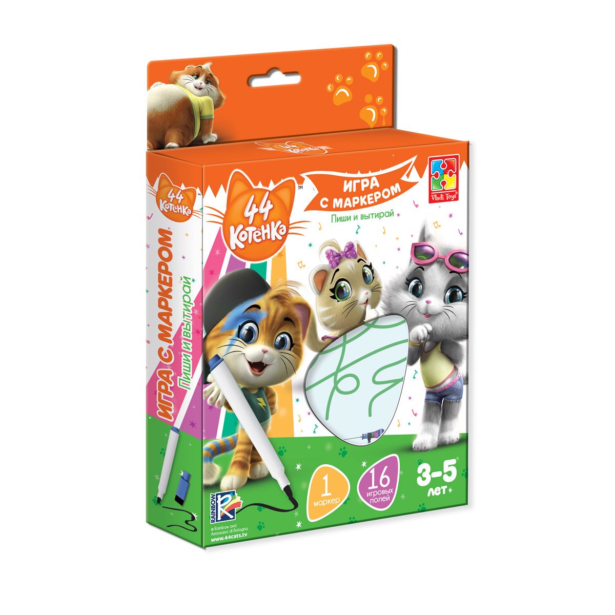 Развивающая игра VLADI TOYS VT5010-07 с маркером 44 Котенка 3-5 лет
Развивающая игра VLADI TOYS VT5010-07 с маркером 44 Котенка 3-5 лет