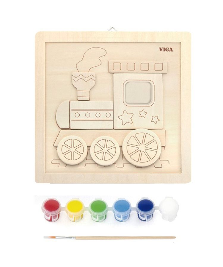 Набор для творчества"Паровоз"в коробке в н-ре:краски 6цветов,кисточка,рамка,9 деталей VIGA VG50686
Набор для творчества"Паровоз"в коробке в н-ре:краски 6цветов,кисточка,рамка,9 деталей VIGA VG50686