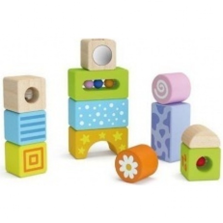 Конструктор 12 блоков, 9 из них являются погремушками VIGA 50682
Конструктор 12 блоков, 9 из них являются погремушками VIGA 50682