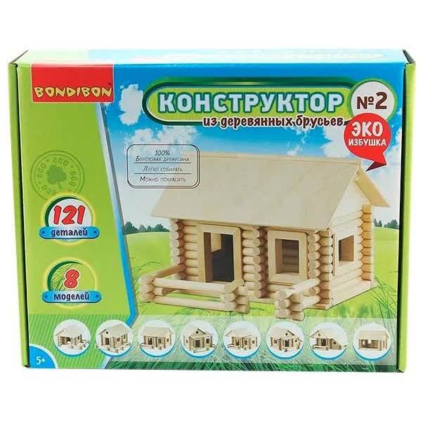 Конструктор из деревянных брусьев №2 BONDIBON BB2602
Конструктор из деревянных брусьев №2 BONDIBON BB2602