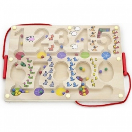 Магнитный лабиринт Цифры в коробке 2 палочки с магнитами, разноцветные шарики VIGA 50180
Магнитный лабиринт Цифры в коробке 2 палочки с магнитами, разноцветные шарики VIGA 50180