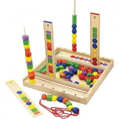 Игра "Повтори последовательность"в ящике 70 бусин разных размеров и цветов,шнурки,10 палочек,10 схем VIGA 56182
Игра "Повтори последовательность"в ящике 70 бусин разных размеров и цветов,шнурки,10 палочек,10 схем VIGA 56182