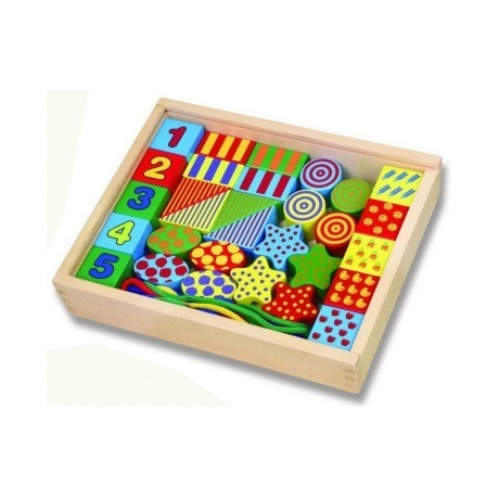 Шнуровка блоков (дерево) в ящике VIGA VG58505
Шнуровка блоков (дерево) в ящике VIGA VG58505