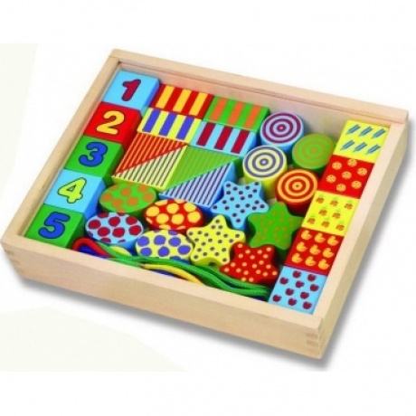 Шнуровка блоков (дерево) в ящике VIGA VG58505
Шнуровка блоков (дерево) в ящике VIGA VG58505