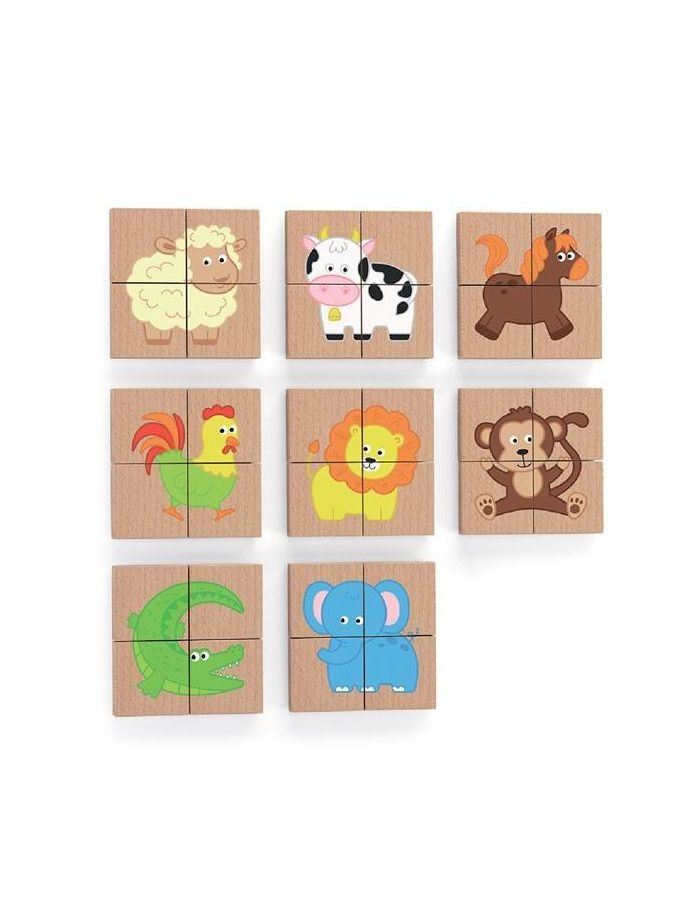 Магнитный пазл "Животные" (32 дет.) VIGA 50722
Магнитный пазл "Животные" (32 дет.) VIGA 50722