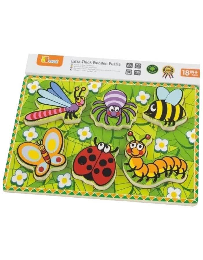 Пазл "Насекомые"6 деталей VIGA 56437
Пазл "Насекомые"6 деталей VIGA 56437