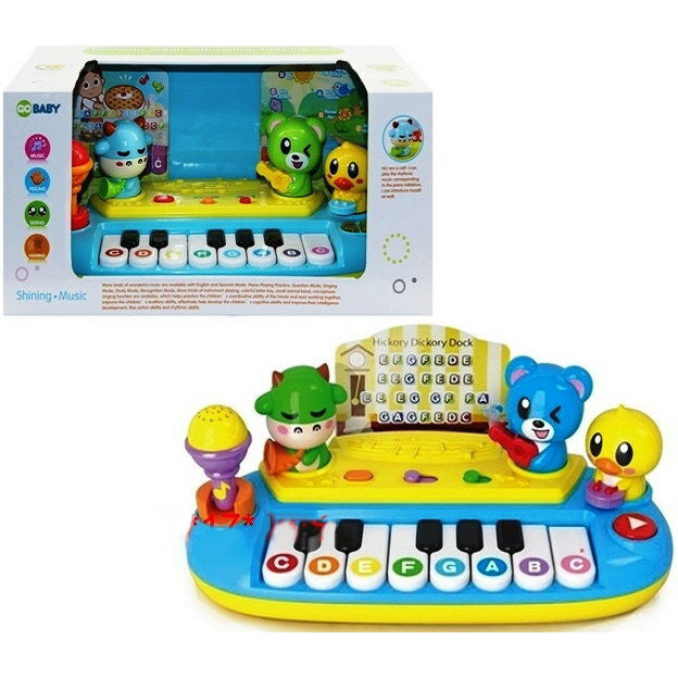 Пианино на бат.с микрофоном,англ.испанское озвуч.в коробке. Размер упаковки 365*190*175мм WD3714
Пианино на бат.с микрофоном,англ.испанское озвуч.в коробке. Размер упаковки 365*190*175мм WD3714