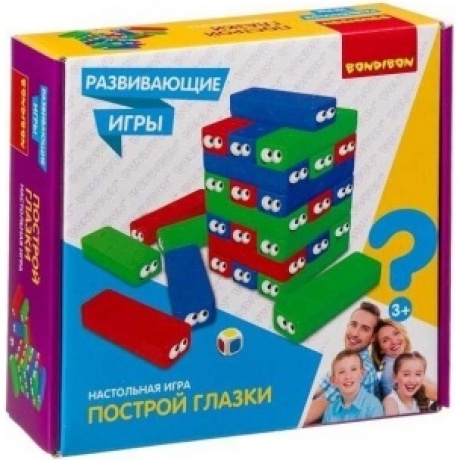 Развивающие игры Bondibon ПОСТРОЙ ГЛАЗКИ,30 блоков,кубик BB4151
Развивающие игры Bondibon ПОСТРОЙ ГЛАЗКИ,30 блоков,кубик BB4151