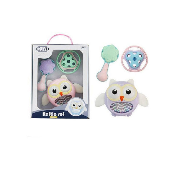 Набор погремушек Rattle set (3шт) в коробке сова c шариками,прорезыватели G-A025
Набор погремушек Rattle set (3шт) в коробке сова c шариками,прорезыватели G-A025